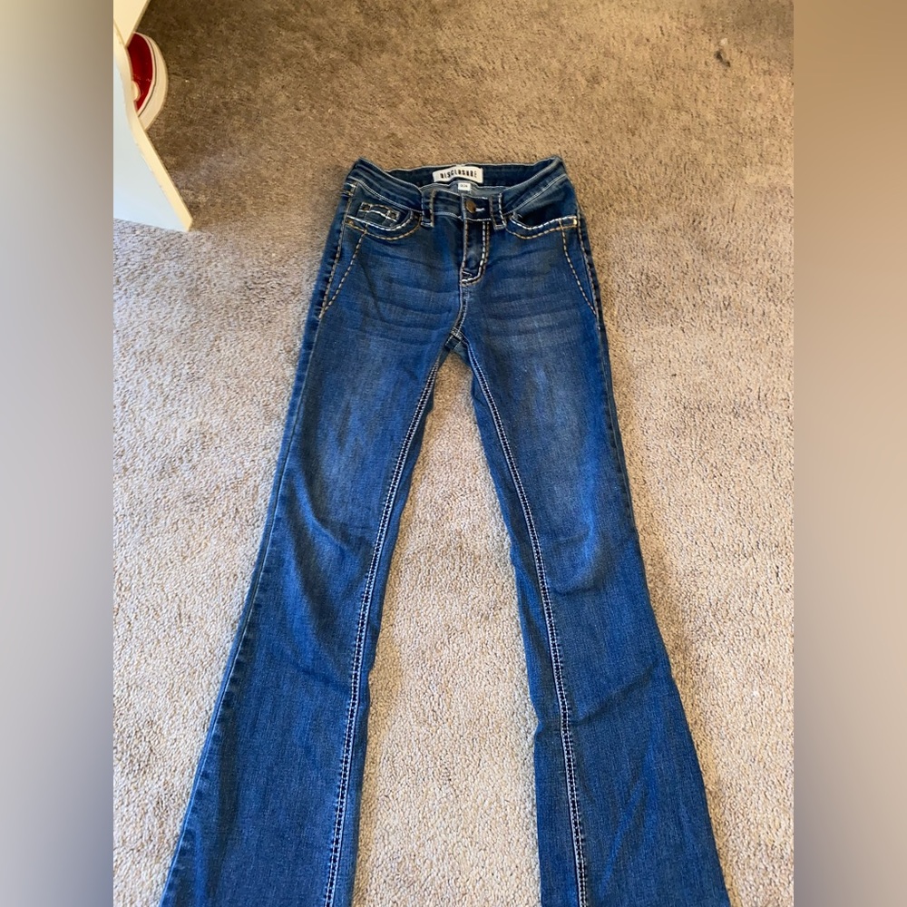 Disclosure Flared Jeans, Darkwash Size 0/24